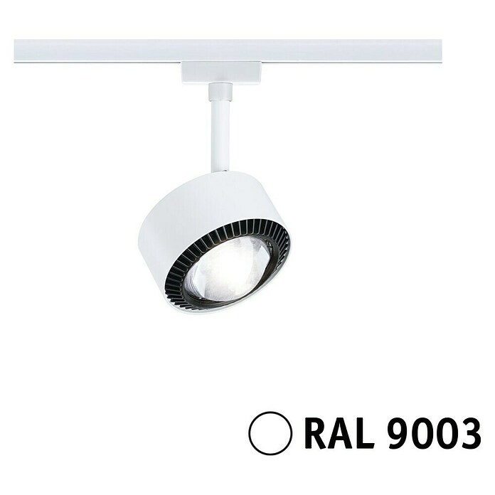 Paulmann URail LED-Spot Aldan (Signalweiß, Neutralweiß, Ø x H: 9,8 x 17 cm) | BAUHAUS