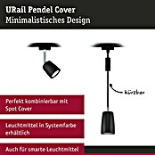 Paulmann URail Pendelleuchte Cover (Ø x H: 6,5 x 122 cm, Schwarz matt) | BAUHAUS