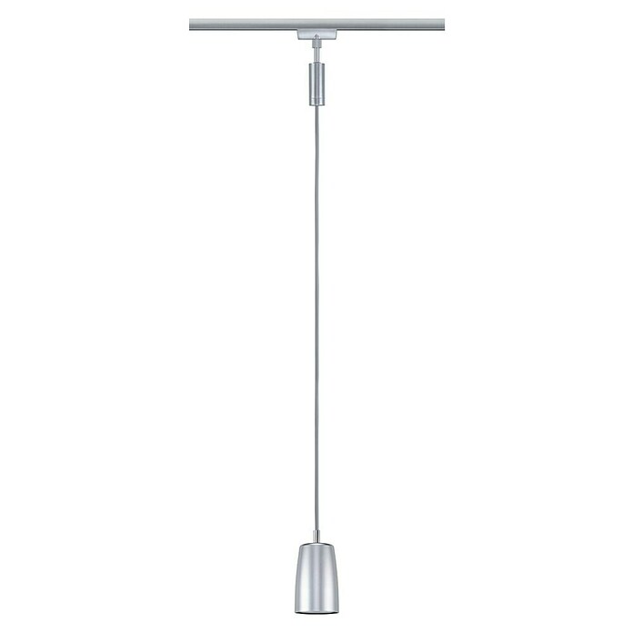 Paulmann URail Pendelleuchte Cover (Ø x H: 6,5 x 122 cm, Chrom matt) | BAUHAUS