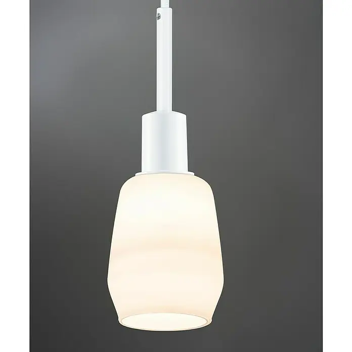 Paulmann URail Pendelleuchte DecoSystems - E14, Höhe: 135 cm, Signalweiß - Elegante weiße Hängelampe mit einem schlichten, modernen Design. Ideal für stilvolle Beleuchtung in jedem Raum.\n