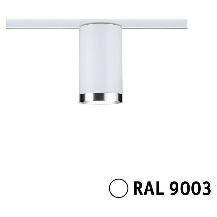 Paulmann URail LED-Spot Tube (10 W, Signalweiß, Ø x H: 6,5 x 12,8 cm) | BAUHAUS