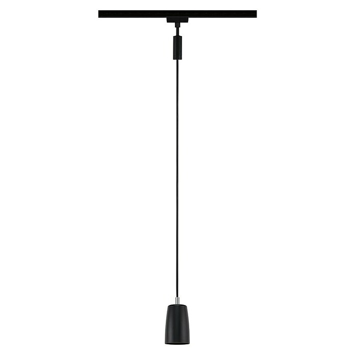 Paulmann URail Pendelleuchte Cover (Ø x H: 6,5 x 122 cm, Schwarz matt) | BAUHAUS