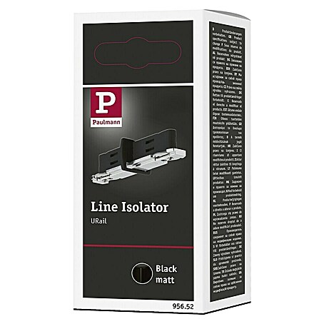 Paulmann URail Stromtrenner (7 cm, 1 000 W, Schwarz matt, 230 V, Kunststoff)