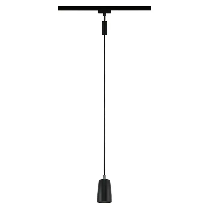 Paulmann URail Pendelleuchte Cover - Ø x H: 6,5 x 122 cm, Schwarz matt - Elegante schwarze Hängelampe mit schlankem Design und moderner Beleuchtung. Perfekt für stilvolle Innenräume und zeitgemäße Akzente.