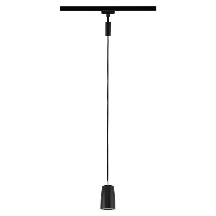 Paulmann URail Pendelleuchte CoverØ x H: 6,5 x 122 cm, Schwarz matt