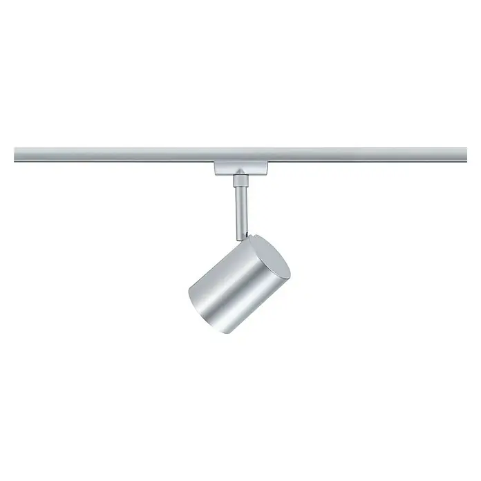 Paulmann URail LED-Spot Luxe - 10 W, Chrom matt, 6,5 x 9 x 16,3 cm, RGBW - Moderne silberne Schienenleuchte mit zylindrischem Kopf. Ideal für fokussierte Beleuchtung in jedem Raum.