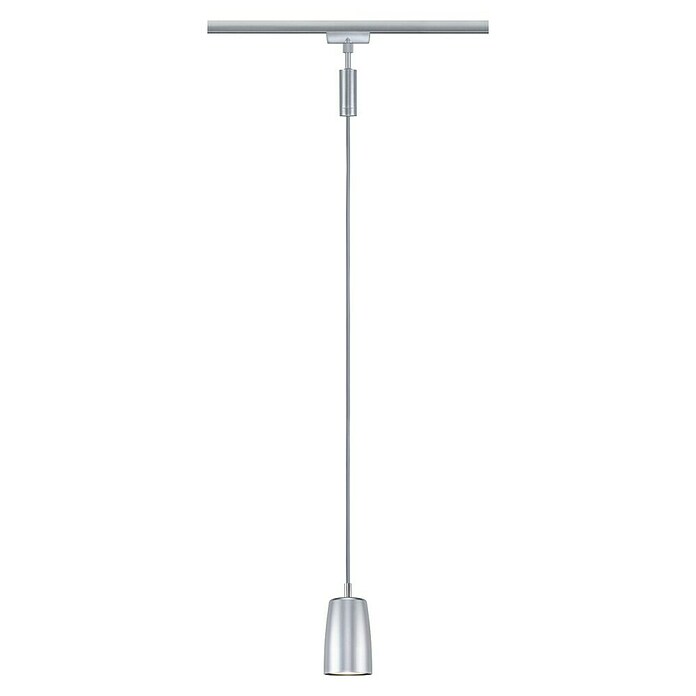 Paulmann URail Pendelleuchte Cover (Ø x H: 6,5 x 122 cm, Chrom matt) | BAUHAUS