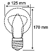 Paulmann LED-Lampe White Lampion Filament glatt (E27, Dimmbar, Warmweiß, 400 lm, 4 W) | BAUHAUS