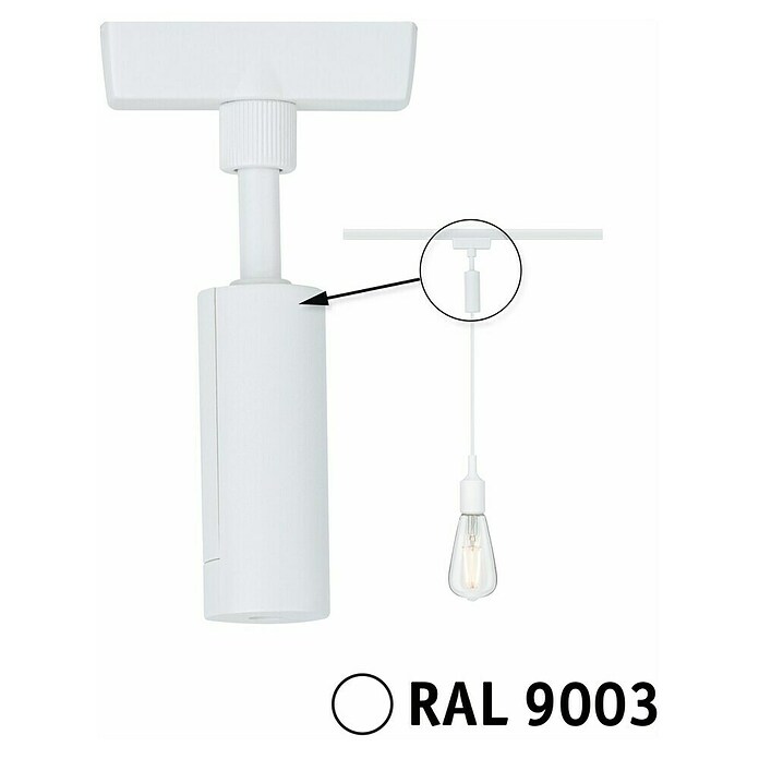 Paulmann URail Pendeladapter Universal (Signalweiß, Höhe: 150 cm) | BAUHAUS