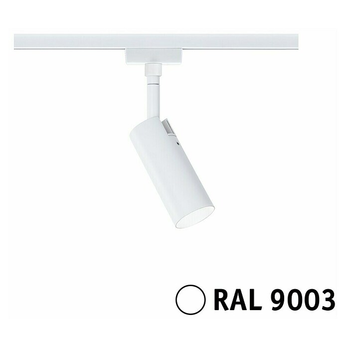 Paulmann URail LED-Spot Tubo (Signalweiß, Neutralweiß, Ø x H: 4,3 x 19,7 cm) | BAUHAUS