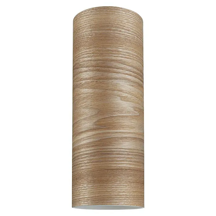 Paulmann URail Lampenschirm Vitus - E27, Light Oak, Ø x H: 11 x 30 cm - Holzfarbener zylindrischer Lampenschirm mit horizontaler Maserung. Perfekt für eine moderne und gemütliche Atmosphäre in jedem Raum.