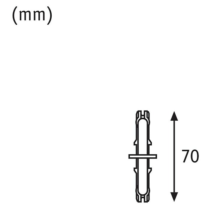 Paulmann URail Stromtrenner (7 cm, 1.000 W, Signalweiß) | BAUHAUS
