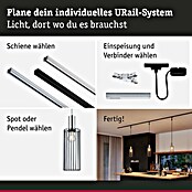 Paulmann URail 2Easy Lampenschirm Biraha (E27, Ø x H: 12 x 29 cm, Anthrazit) | BAUHAUS