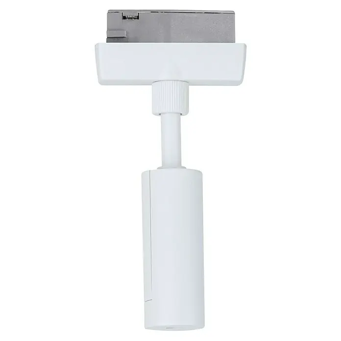 Paulmann URail Pendeladapter Universal - Signalweiß, Höhe: 150 cm - Nahaufnahme einer weißen LED-Schiene, die ein helles und modernes Beleuchtungselement für jeden Raum darstellt.