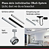 Paulmann URail LED-Spot Aldan (Chrom matt, Warmweiß, Ø x H: 9,9 x 17,9 cm) | BAUHAUS