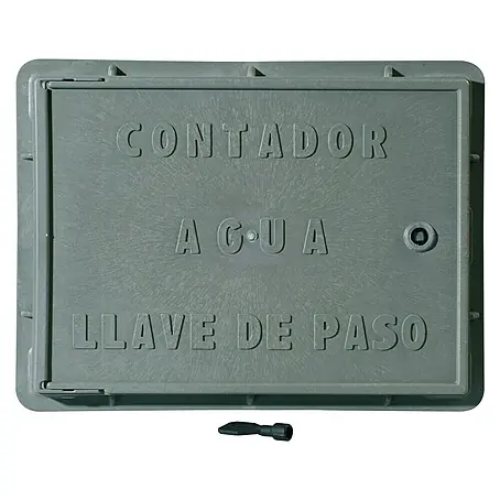 Tapa de registro para contador de agua