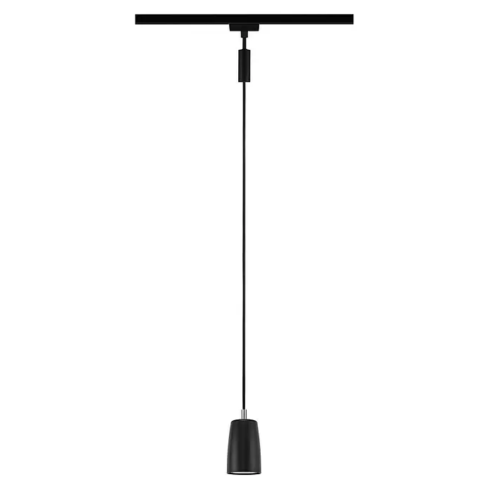 Paulmann URail Pendelleuchte CoverØ x H: 6,5 x 122 cm, Schwarz matt