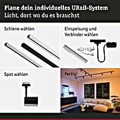 Paulmann URail LED-Spot Luxe (10 W, Schwarz matt, 6,5 x 9 x 16,3 cm, RGBW) | BAUHAUS