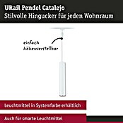 Paulmann URail Pendelleuchte Catalejo (Signalweiß, Ø x H: 6,5 x 150 cm) | BAUHAUS