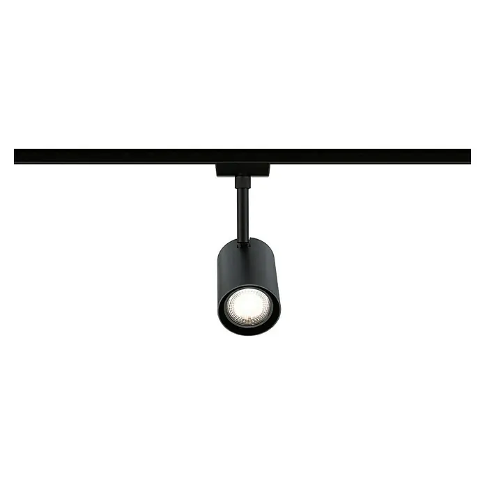 Paulmann URail LED-Spot Luxe - 10 W, Schwarz matt, 6,5 x 9 x 16,3 cm, RGBW - Schwarze Schienenleuchte mit zylindrischem Strahler, ideal für moderne Innenräume. Elegantes Design und gerichtetes Licht für Akzentbeleuchtung.