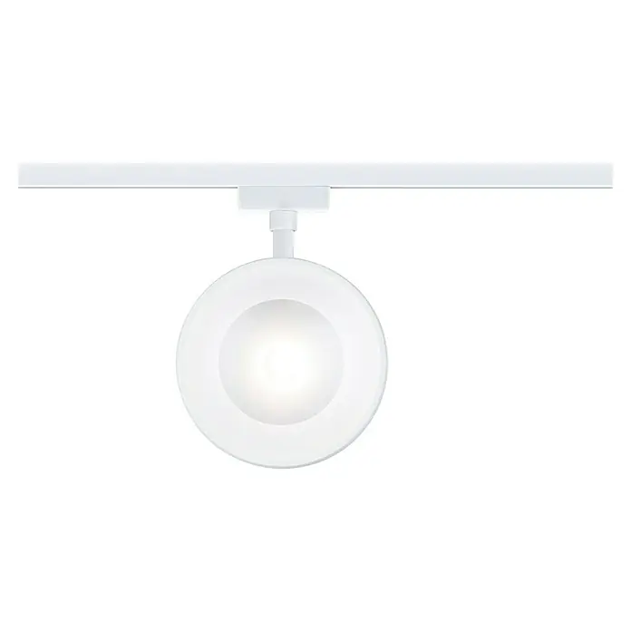 Paulmann URail LED-Spot Arena - Signalweiß, 7,8 x 12,3 x 19,1 cm, Warmweiß - Weiße Kugel-Track-Leuchte mit hellem Licht, die modernes Design und Funktionalität vereint.