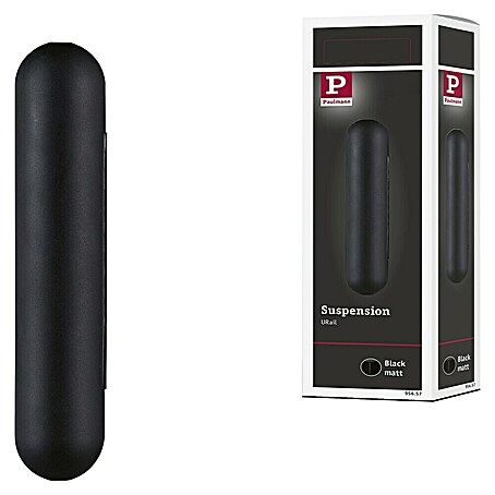 Paulmann URail Organizador de cables espiral para lámparas colgantes (Largo: 13,5 cm, Negro)