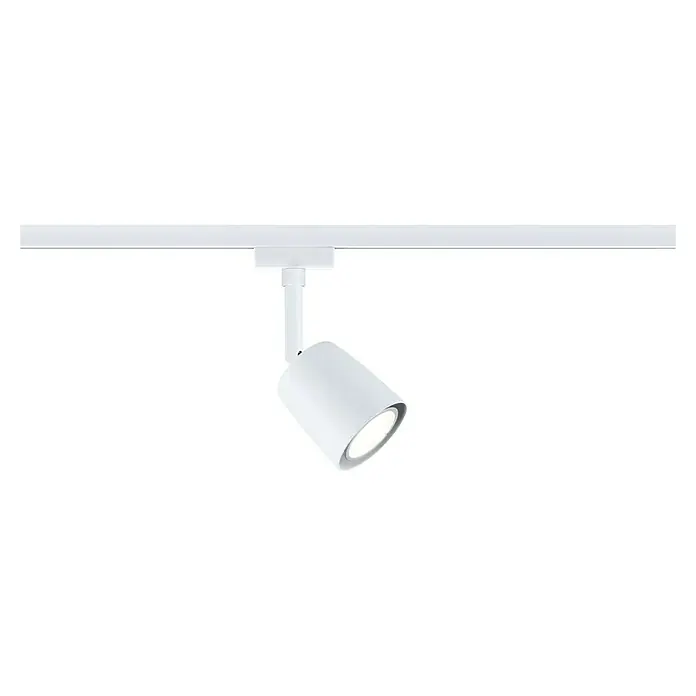 Paulmann URail LED-Spot Cover - 10 W, Signalweiß, GU10 - Weiße Strahler an einer Schiene, ideal für flexible Beleuchtungslösungen in modernen Innenräumen. Elegantes Design für Akzentbeleuchtung.