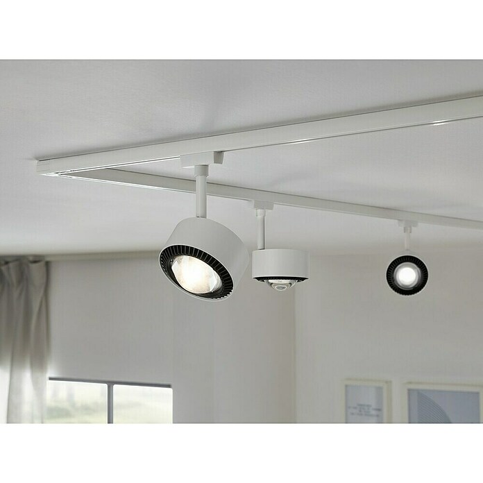 Paulmann URail LED-Spot Aldan (Signalweiß, Warmweiß, Ø x H: 9,9 x 17,9 cm) | BAUHAUS