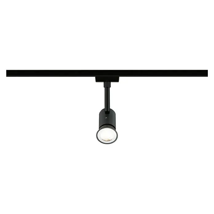 Paulmann URail LED-Spot Runa - 10 W, Schwarz matt, 3,5 x 6 x 13,3 cm - Schlichte, schwarze Schienenleuchte mit einem hellen, runden Lichtkopf, ideal für moderne Innenräume. Elegante Beleuchtungslösung für Akzentbeleuchtung.