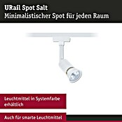 Paulmann URail LED-Spot Salt (10 W, Signalweiß, 3,5 x 4,5 x 11,3 cm) | BAUHAUS