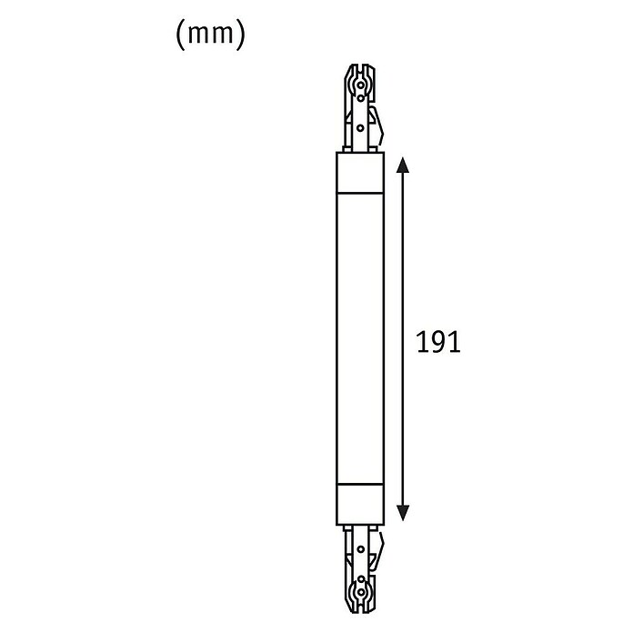 Paulmann URail Flex-Verbinder Flex II (Signalweiß, Länge: 227 mm) | BAUHAUS