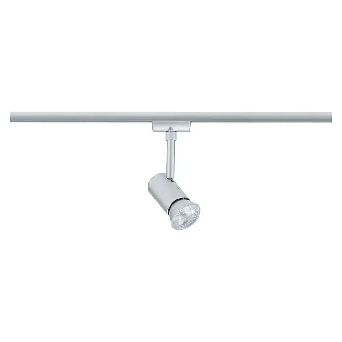 Paulmann URail LED-Spot Runa - 10 W, Chrom matt, 3,5 x 6 x 13,3 cm - Silberne Schienenleuchte mit einem verstellbaren Spot, ideal für flexible Beleuchtungslösungen im Innenbereich.