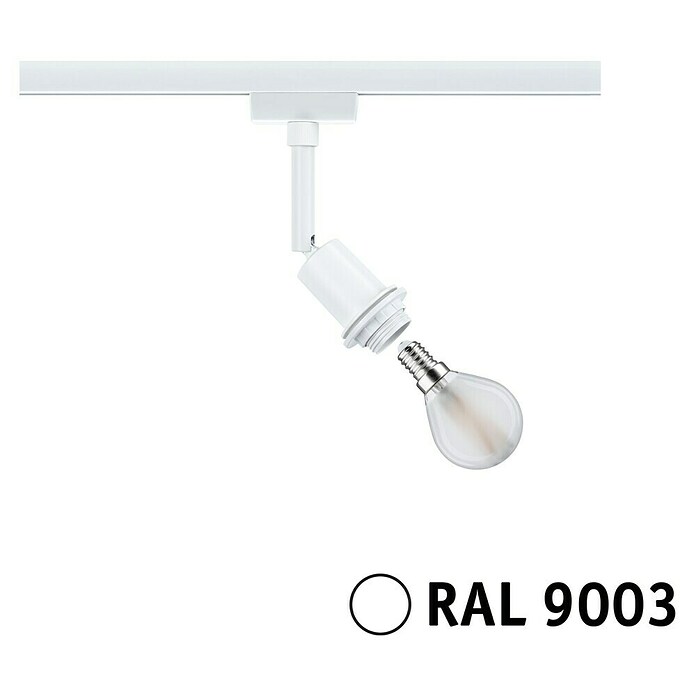 Paulmann URail LED-Spot DecoSystems (20 W, Signalweiß, Ø x H: 4,4 x 16,3 cm) | BAUHAUS