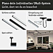 Paulmann URail LED-Spot Luxe (10 W, Schwarz matt, 6,5 x 9 x 16,3 cm) | BAUHAUS