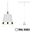 Paulmann URail Pendelleuchte Cone (Ø x H: 8,4 x 121,4 cm, Signalweiß) | BAUHAUS
