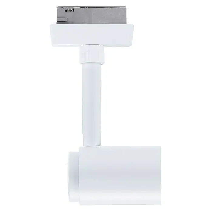 Paulmann URail LED-Spot Runa - 10 W, Signalweiß, 3,5 x 6 x 13,3 cm - Aufnahme eines weißen LED-Schienenstrahlers, der moderne Beleuchtung und ein elegantes Design für jeden Raum bietet.