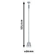 Paulmann URail Pendelleuchte Cone (Ø x H: 8,4 x 121,4 cm, Chrom matt) | BAUHAUS