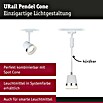 Paulmann URail Pendelleuchte Cone (Ø x H: 8,4 x 121,4 cm, Signalweiß) | BAUHAUS
