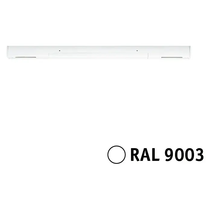 Paulmann URail Mittel-Einspeisung - L x B x H: 304 x 18 x 18 mm, Signalweiß - Deckenmontierter Heizstrahler in Weiß, Farbton RAL 9003, für angenehme Wärme und modernes Design im Innenbereich.