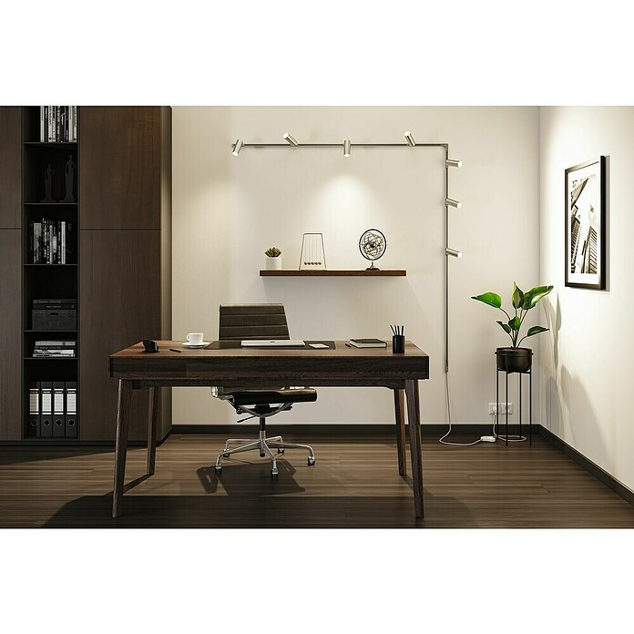 Paulmann URail Stromeinspeisung (Chrom matt, 200 cm) | BAUHAUS