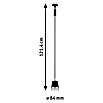 Paulmann URail Pendelleuchte Cone (Ø x H: 8,4 x 121,4 cm, Schwarz matt) | BAUHAUS