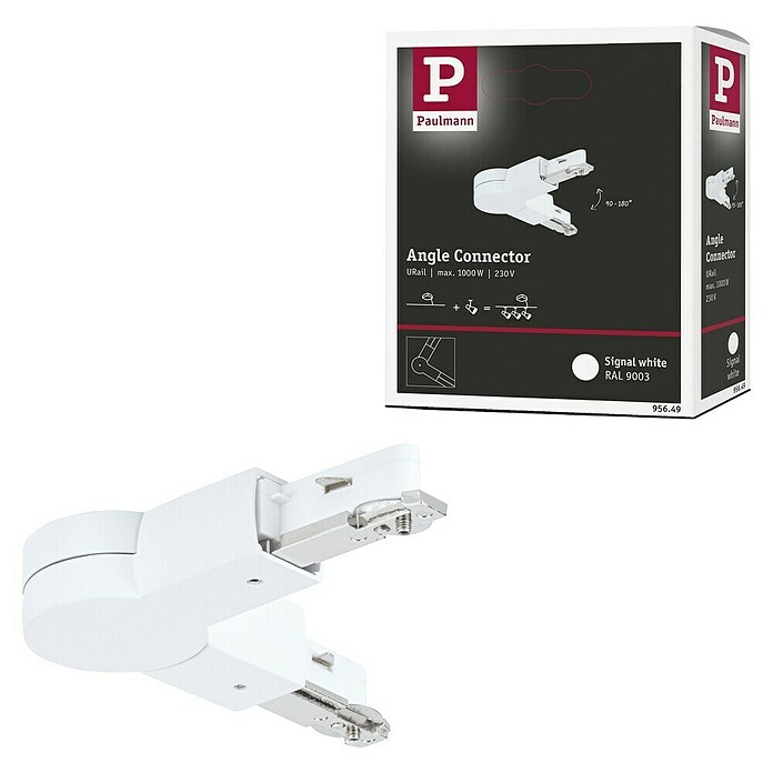Paulmann URail Gelenkverbinder (Signalweiß, L x B x H: 157 x 36 x 18 mm) | BAUHAUS