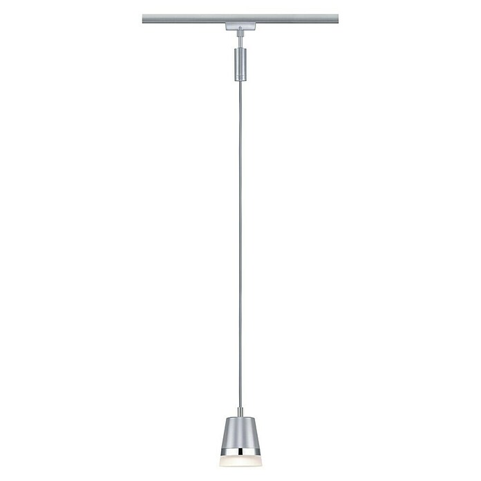 Paulmann URail Pendelleuchte Cone (Ø x H: 8,4 x 121,4 cm, Chrom matt) | BAUHAUS
