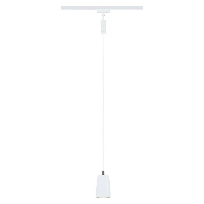 Paulmann URail Lámpara colgante Cover Max Blanco (Ø x Al: 6,5 x 122 cm, Blanco) | BAUHAUS