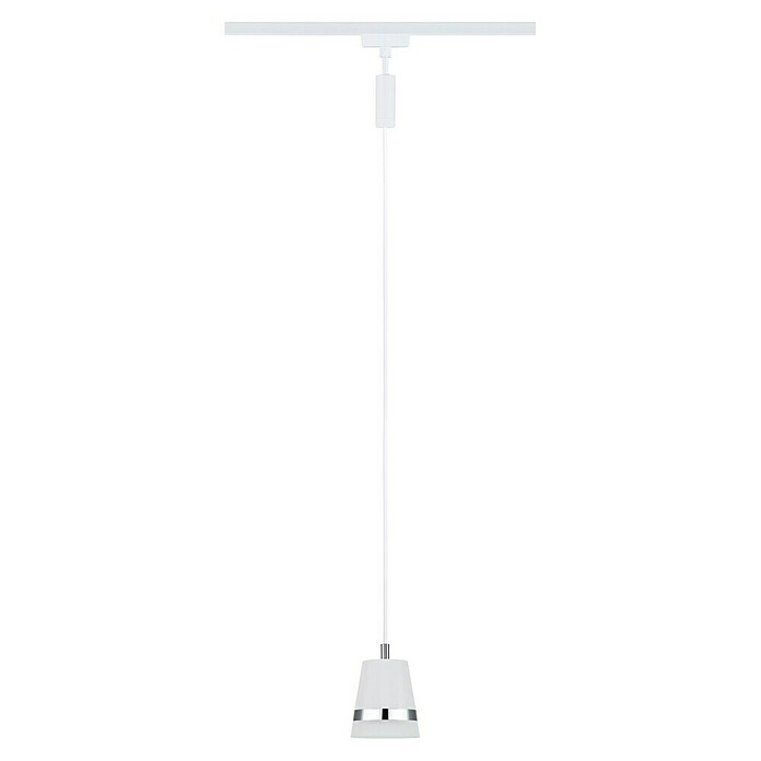 Paulmann URail Pendelleuchte Cone (Ø x H: 8,4 x 121,4 cm, Signalweiß) | BAUHAUS