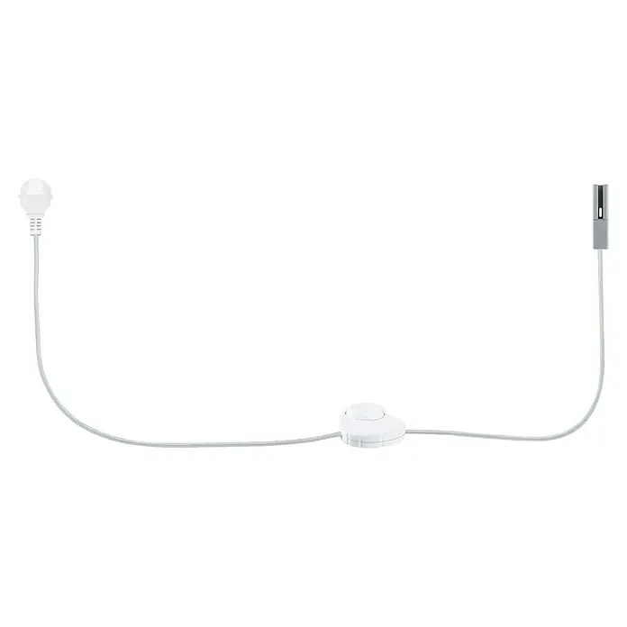 Paulmann URail Stromeinspeisung - Chrom matt, 200 cm - Eine weiße LED-Lichterkette mit Schalter in der Mitte und einem USB-Anschluss. Sie sorgt für eine stimmungsvolle Atmosphäre.