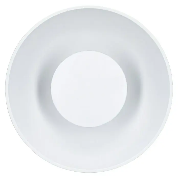 Paulmann LED-Lampe Reflektor Standard - Dimmbar, Warmweiß, 360 lm, 4,9 W, Weiß - Nahaufnahme einer stilvollen weißen Deckenleuchte. Das schlichte Design und die moderne Form machen sie zu einem eleganten Blickfang in jedem Raum.