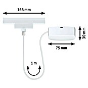 Paulmann URail Stromeinspeisung (100 cm, 100 W, Signalweiß, Inkl. Endkappe) | BAUHAUS