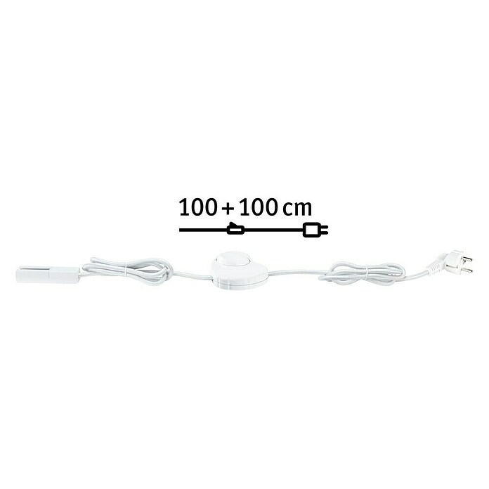 Paulmann URail Alimentación de corriente (Blanco, 200 cm) | BAUHAUS