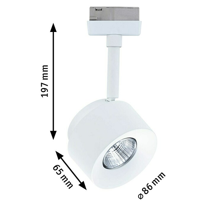 Paulmann URail LED-Spot Pane (Signalweiß, Neutralweiß) | BAUHAUS